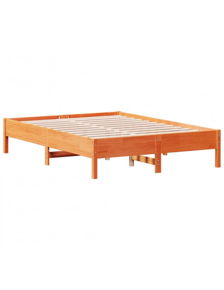 Giroletto Marrone Cera 135x190 cm in Legno Massello di Pino