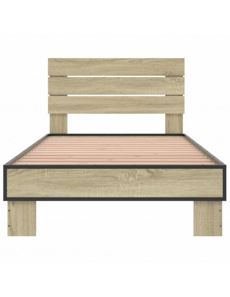 Giroletto Rovere Sonoma 100x200 cm Legno Multistrato e Metallo