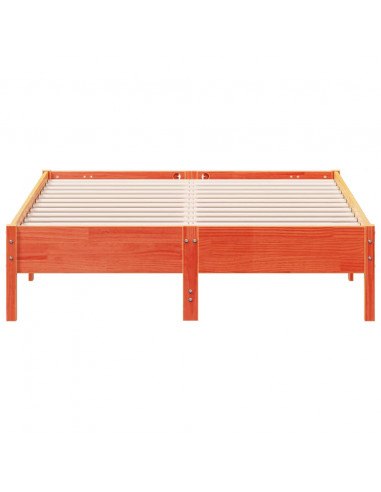 Giroletto Marrone Cera 135x190 cm in Legno Massello di Pino