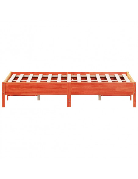 Giroletto Marrone Cera 135x190 cm in Legno Massello di Pino