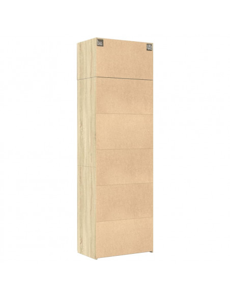 Armadietto Rovere Sonoma 70x42,5x225 cm in Legno Multistrato