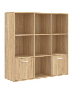 Libreria Rovere Sonoma 98x30x98 cm in Legno Multistrato 2