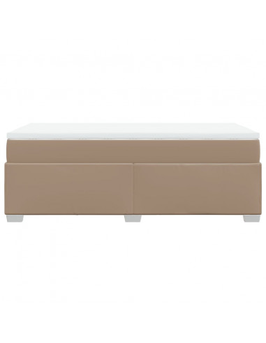 Giroletto a Molle con Materasso Cappuccino 100x200cm Similpelle