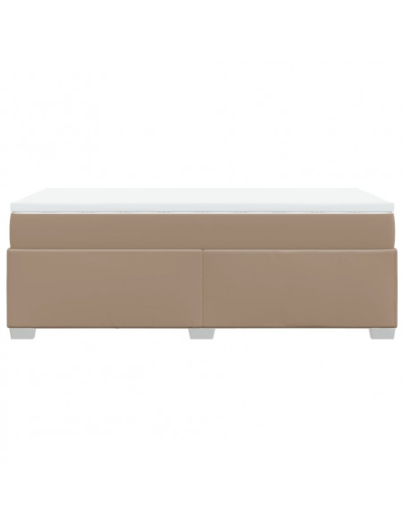 Giroletto a Molle con Materasso Cappuccino 100x200cm Similpelle