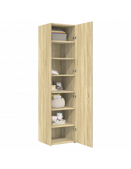 Credenza Rovere Sonoma 45x42,5x185 cm in Legno Multistrato