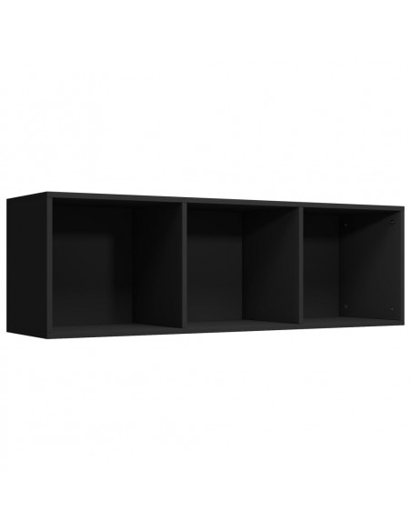 Libreria/Mobile TV Nero 36x30x114 cm in Legno Multistrato
