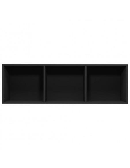 Libreria/Mobile TV Nero 36x30x114 cm in Legno Multistrato