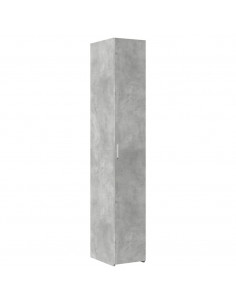 Credenza Grigio Cemento 30x42,5x185 cm in Legno Multistrato 2