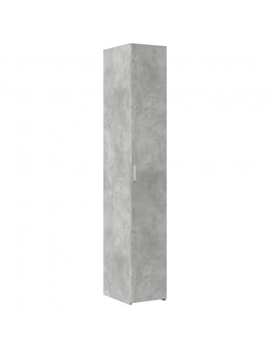 Credenza Grigio Cemento 30x42,5x185 cm in Legno Multistrato