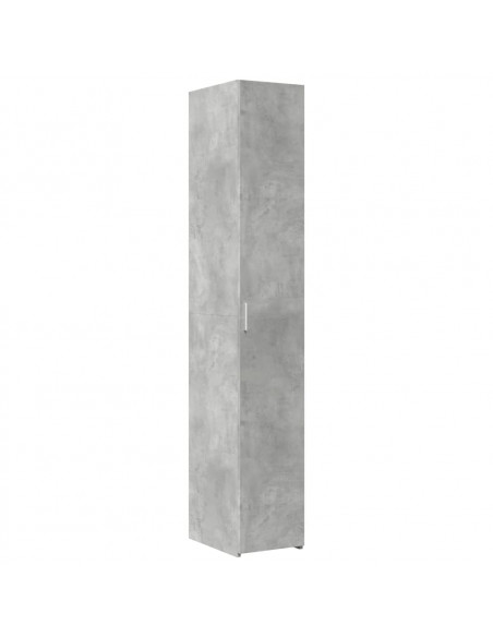 Credenza Grigio Cemento 30x42,5x185 cm in Legno Multistrato