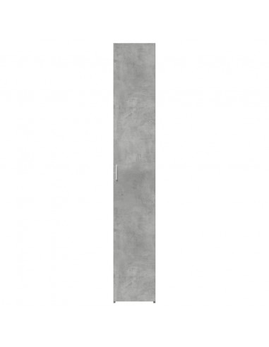 Credenza Grigio Cemento 30x42,5x185 cm in Legno Multistrato