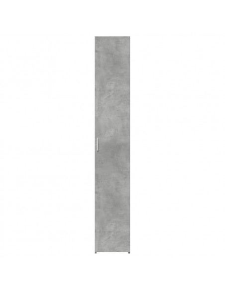 Credenza Grigio Cemento 30x42,5x185 cm in Legno Multistrato