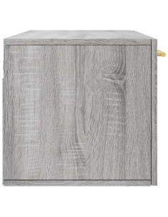 Mobile a Parete Grigio Sonoma 100x36,5x35 cm Legno Multistrato 2