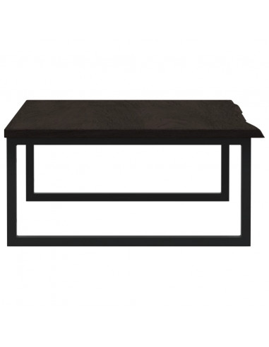 Ripiano a Parete per Lavabo in Acciaio e Massello di Rovere