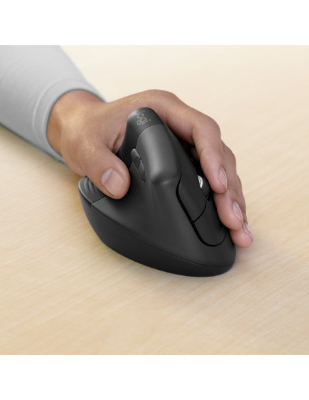 Logitech Lift for Business mouse Ufficio Mancino RF senza fili + Bluetooth Ottico 4000 DPI