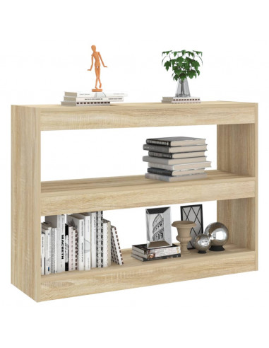 Libreria/Divisorio Rovere Sonoma 100x30x72 cm