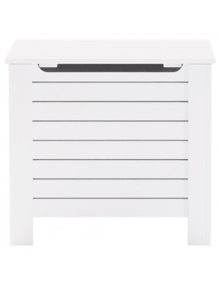 Contenitore con Coperchio RANA Bianco 60x49x54 cm Massello Pino