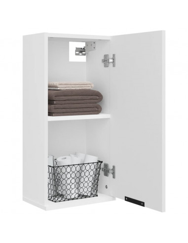 Mobile da Bagno a Parete Bianco 32x20x67 cm