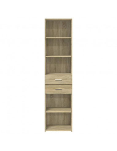 Credenza Rovere Sonoma 45x42,5x185 cm in Legno Multistrato