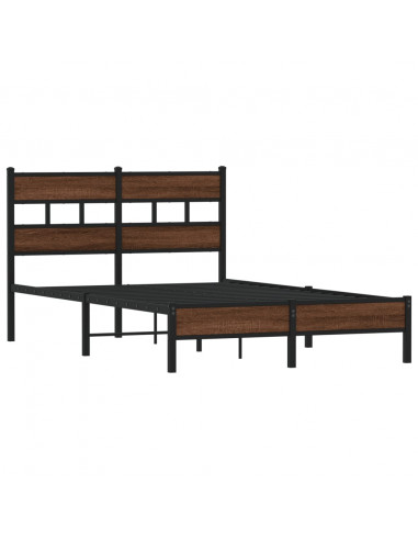 Giroletto senza Materasso Rovere Marrone 120x200 cm Truciolato