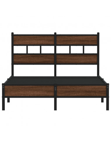 Giroletto senza Materasso Rovere Marrone 120x200 cm Truciolato