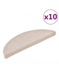 Tappetini per Scale 10 pz 56x17x3 cm Tortora 2