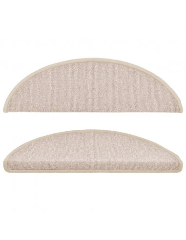 Tappetini per Scale 10 pz 56x17x3 cm Tortora