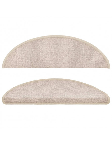 Tappetini per Scale 10 pz 56x17x3 cm Tortora