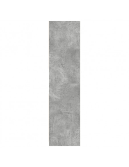 Armadio Grigio Cemento 80x50x200 cm in Legno Multistrato
