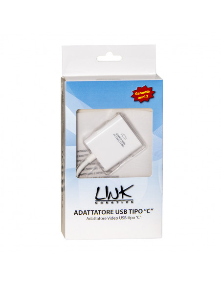 Link Accessori LKADAT80 adattatore grafico USB Bianco