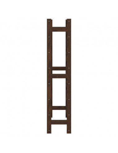 Portabottiglie per 56 Bottiglie Marrone Legno Massello di Pino