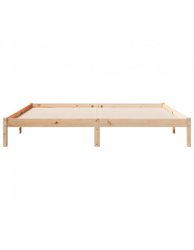 Letto Extra Lungo senza Materasso 180x210 cm in Legno di Pino