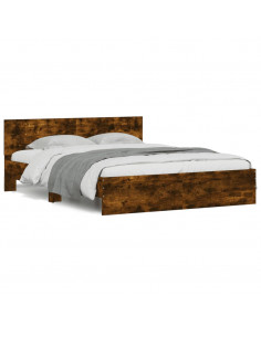 Giroletto con Testiera Rovere Fumo 140x200 cm 2