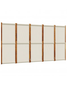 Divisorio a 5 Pannelli Grigio Chiaro 350x180 cm 2