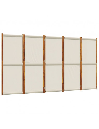 Divisorio a 5 Pannelli Grigio Chiaro 350x180 cm