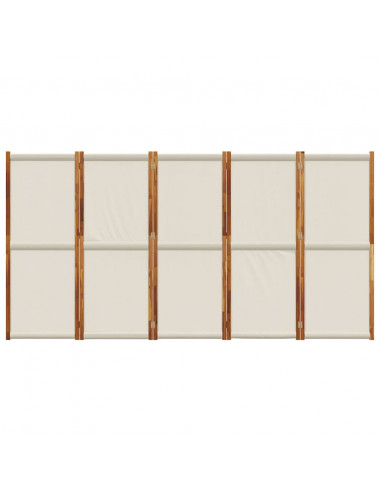 Divisorio a 5 Pannelli Grigio Chiaro 350x180 cm