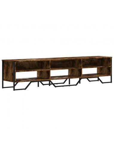 Mobile Porta TV Rovere Fumo 180x34x41 cm in Legno Multistrato