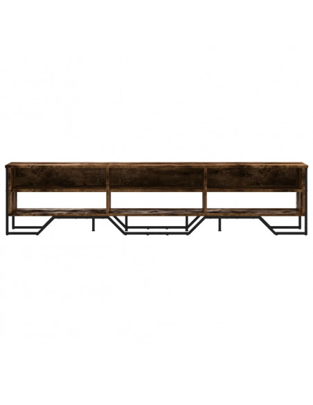 Mobile Porta TV Rovere Fumo 180x34x41 cm in Legno Multistrato