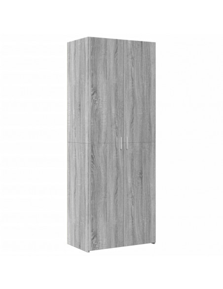 Credenza Grigio Sonoma 70x42,5x185 cm in Legno Multistrato