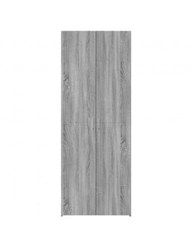 Credenza Grigio Sonoma 70x42,5x185 cm in Legno Multistrato