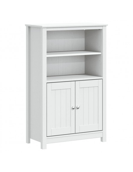 Mobile da Bagno BERG Bianco 69,5x34x110 cm Legno Massello Pino
