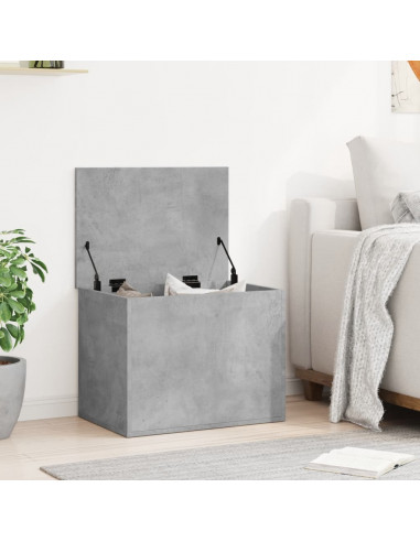 Contenitore Grigio Cemento 60x42x46 cm in Legno Multistrato