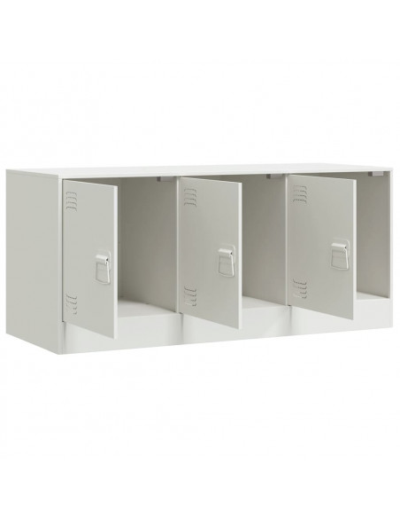 Mobile Porta TV Bianco 99x39x44 cm in Acciaio