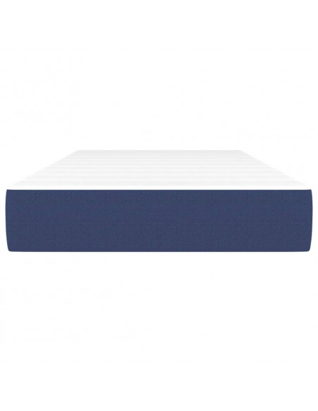 Materasso a Molle Insacchettate Blu 90x200x20 cm in Tessuto