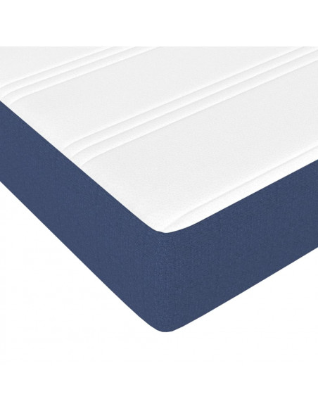 Materasso a Molle Insacchettate Blu 90x200x20 cm in Tessuto