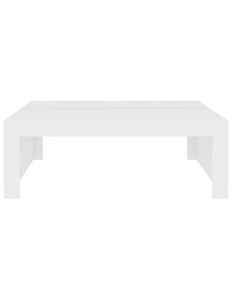 Tavolino da Salotto Bianco 100x100x35 cm Truciolato