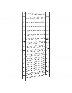 Portavini da 96 Bottiglie Nero in Ferro 2