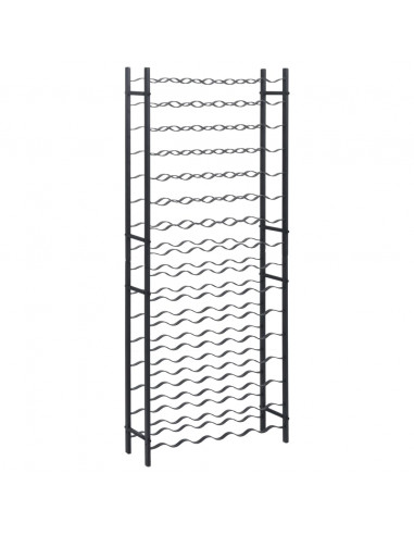 Portavini da 96 Bottiglie Nero in Ferro