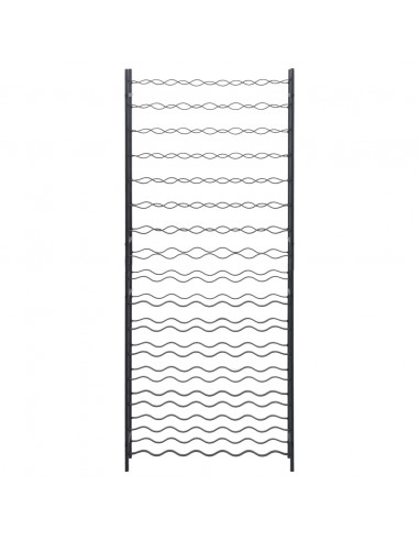 Portavini da 96 Bottiglie Nero in Ferro