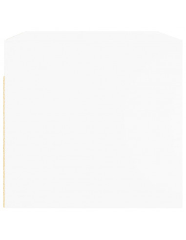 Mobile a Muro con Ante in Vetro Bianco 68,5x37x35 cm